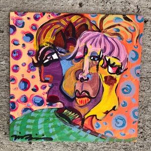 Original artwork 6x6” acrylic paint on canvas board signed by the artist, me!